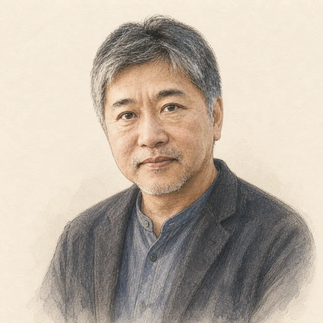 是枝 裕和さんのAI生成イラスト