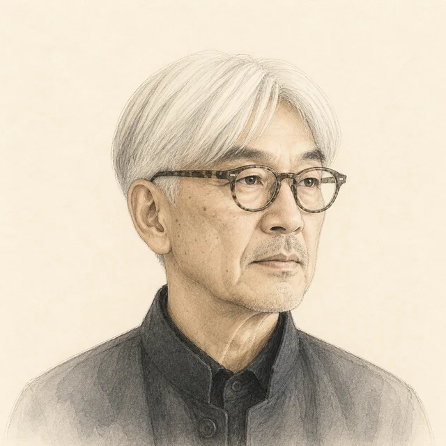 坂本 龍一さんのAI生成イラスト